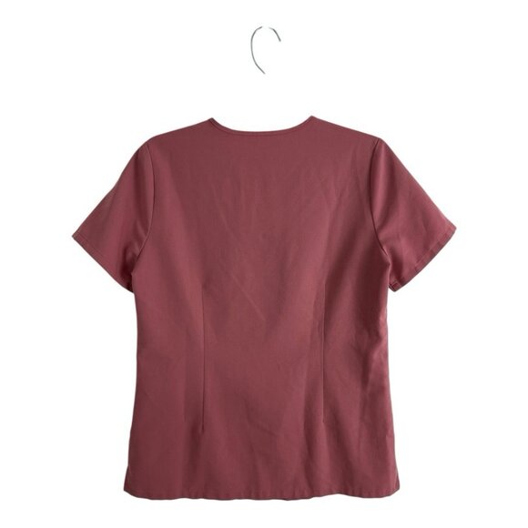 FIGS Technical Collection Size Small Pink V Neck Scrub Top Short Sleeve PO 2652 - Picture 8 of 8